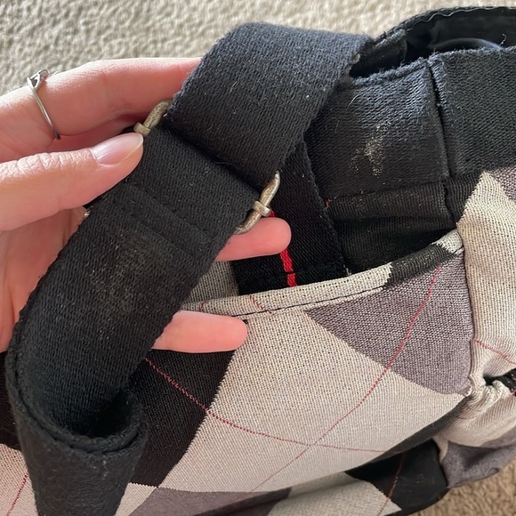 Vintage Hurley Messanger Laptop Bag Plaid Retro Office City Commuter Tote Large - Picture 11 of 16